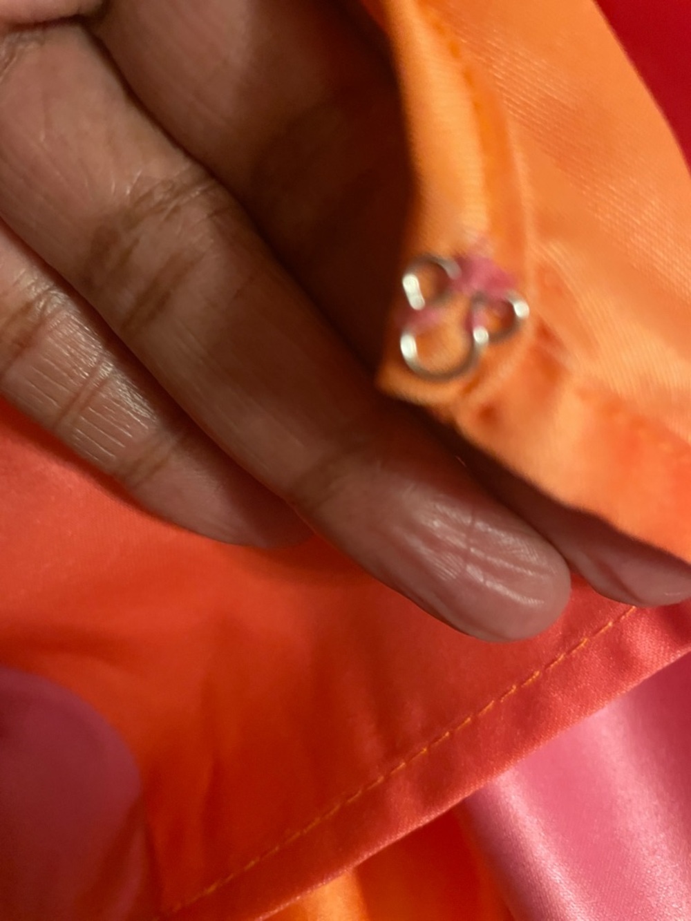 NWOT-Vibrant Pink & Orange Beach Kimono Cover-Up -Bathing Suit not included *** - Picture 3 of 4